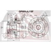Ступица колеса | перед прав/лев | <b>ASVA OPWH-AJ15F</b>