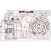 Ступица колеса | перед прав/лев | <b>ASVA OPWH-AJ16F</b>