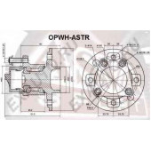 Ступица колеса с ABS | зад прав/лев | <b>ASVA OPWH-ASTR</b>
