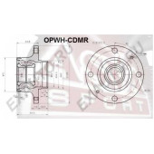 Ступица колеса с ABS | зад прав/лев | <b>ASVA OPWH-CDMR</b>