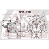 Ступица задняя [12] <b>ASVA OPWHVCR</b>