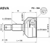 Шрус наружный 34x58.5x25 [12] <b>ASVA PG364</b>