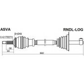 Привод в сборе | лев | <b>ASVA RNDL-LOG</b>