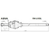 Снят с производства шрус внешний <b>ASVA RN-LOGL</b>