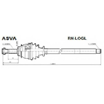 Снят с производства шрус внешний <b>ASVA RN-LOGL</b>