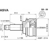 Шрус внешний <b>ASVA SB-09</b>