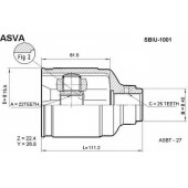 Шрус внутренний 22x40x25 SUBARU LEGACY B10 89-> [12] <b>ASVA SBIU1001</b>