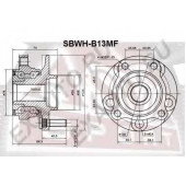 Ступица [12] <b>ASVA SBWHB13MF</b>