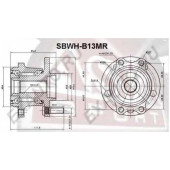 Ступица [12] <b>ASVA SBWHB13MR</b>