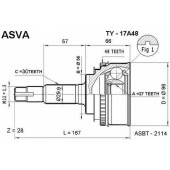 Шрус наружный 27x56x30 <b>ASVA TY17A48</b>