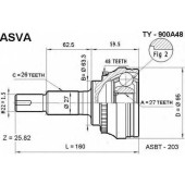 Шрус наружный 12 <b>ASVA TY900A48</b>