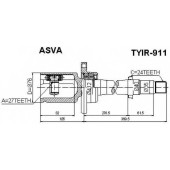 Шрус внутренний правый 24x40x24 12 <b>ASVA TYIR911</b>