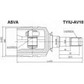 Шрус внутренний 23X35X20 [12] <b>ASVA TYIUAV18</b>