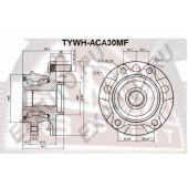 Ступица передняя (1021602223121200322985, китай) <b>ASVA TYWHACA30MF</b>