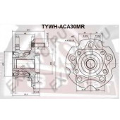 Ступица задняя с магнитным кольцом абс <b>ASVA TYWHACA30MR</b>