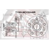 Ступица 12 <b>ASVA TYWHMCV20A48R</b>