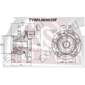 Ступица передняя 12 <b>ASVA TYWHNHW20F</b>