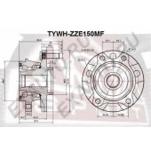 Ступица <b>ASVA TYWHZZE150MF</b>