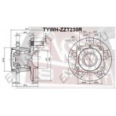 Ступица задняя <b>ASVA TYWHZZT230R</b>