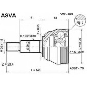 Шрус наружный 30x53x36 [12] <b>ASVA VW029</b>