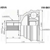 Шрус наружный 30x59,6x36_ 12' <b>ASVA VWB61</b>