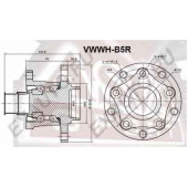 Ступица 12 <b>ASVA VWWHB5R</b>
