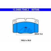 Колодки тормозные дисковые для OPEL ASCONA, CORSA, KADETT, MANTA, OMEGA, REKORD E, VECTRA <b>ATE 13.0460-7048.2 / 607048</b>