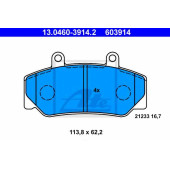Колодки тормозные дисковые для VOLVO 740(744,745), 760(704,764,765), 940(944,945) <b>ATE 13.0460-3914.2 / 603914</b>