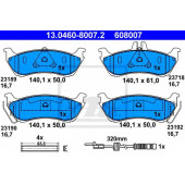 Колодки тормозные дисковые для MERCEDES M(W163) <b>ATE 13.0460-8007.2 / 608007</b>