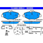 Колодки тормозные дисковые для MERCEDES E(S211,W211) <b>ATE 13.0460-3999.2 / 603999</b>