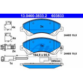 Колодки тормозные дисковые для FORD TRANSIT TOURNEO, TRANSIT <b>ATE 13.0460-3833.2 / 603833</b>