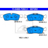 Колодки тормозные дисковые для JEEP GRAND CHEROKEE(WK,WK2) / MERCEDES GL(X166), GLE(W166), GLS(X166), M(W166) <b>ATE 13.0460-7282.2 / 607282</b>