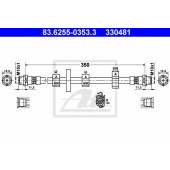 Тормозной шланг ATE 330481 / 83.6255-0353.3