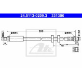 Тормозной шланг ATE 331300 / 24.5113-0209.3
