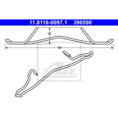 Пружина тормозного суппорта ATE 390590 / 11.8116-0097.1