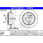 Тормозной диск ATE 410272 / 24.0110-0272.1
