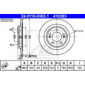 Тормозной диск ATE 410383 / 24.0110-0383.1
