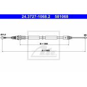 Трос стояночной тормозной системы ATE 581068 / 24.3727-1068.2