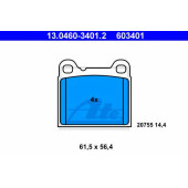 Колодки тормозные дисковые для VOLVO 740(744,745), 760(704,764,765), 940(944,945), 960(964,965) <b>ATE 13.0460-3401.2 / 603401</b>