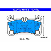 Колодки тормозные дисковые для AUDI Q7(4L) / PORSCHE CAYENNE(955,9PA) / VW TOUAREG(7L6,7L7,7LA) <b>ATE 13.0460-4850.2 / 604850</b>