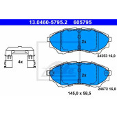 Колодки тормозные дисковые для MAZDA B-SERIE(UN), BT-50(CD,UN) <b>ATE 13.0460-5795.2 / 605795</b>