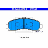Колодки тормозные дисковые для NISSAN MICRA(K11) <b>ATE 13.0460-5956.2 / 605956</b>
