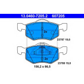 Колодки тормозные дисковые для FORD MAVERICK / MAZDA TRIBUTE(EP) <b>ATE 13.0460-7205.2 / 607205</b>