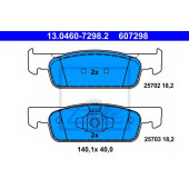 Колодки тормозные дисковые для RENAULT CLIO, LOGAN, SANDERO/STEPWAY, TWINGO <b>ATE 13.0460-7298.2 / 607298</b>