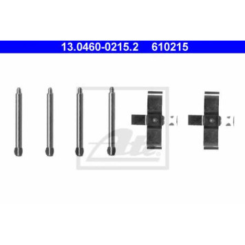 Комплектующие колодок дискового тормоза ATE 610215 / 13.0460-0215.2