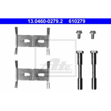 Комплектующие колодок дискового тормоза ATE 610279 / 13.0460-0279.2
