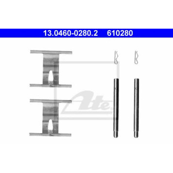 Комплектующие колодок дискового тормоза ATE 610280 / 13.0460-0280.2