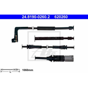 Сигнализатор износа тормозных колодок ATE 620260 / 24.8190-0260.2