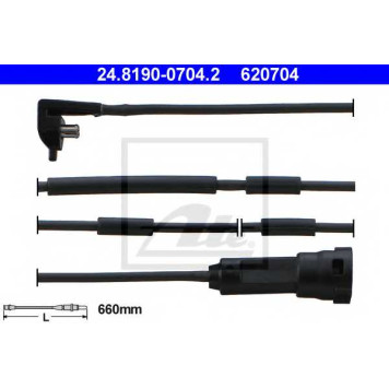 Сигнализатор износа тормозных колодок ATE 620704 / 24.8190-0704.2