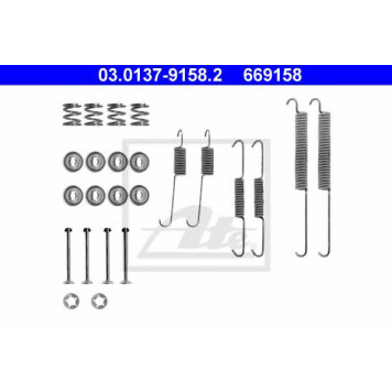 Комплектующие тормозной колодки ATE 669158 / 03.0137-9158.2
